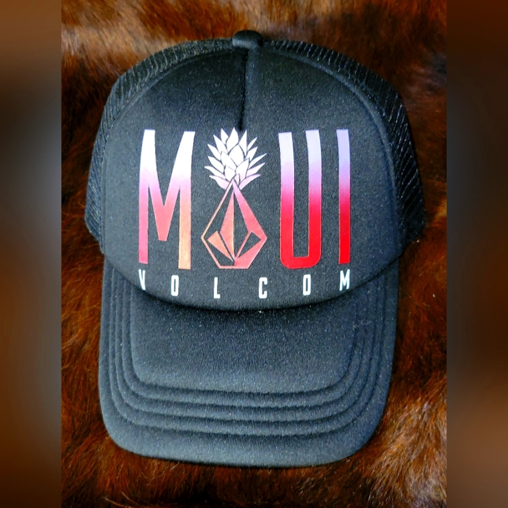 Women's Volcom Black trucker hat